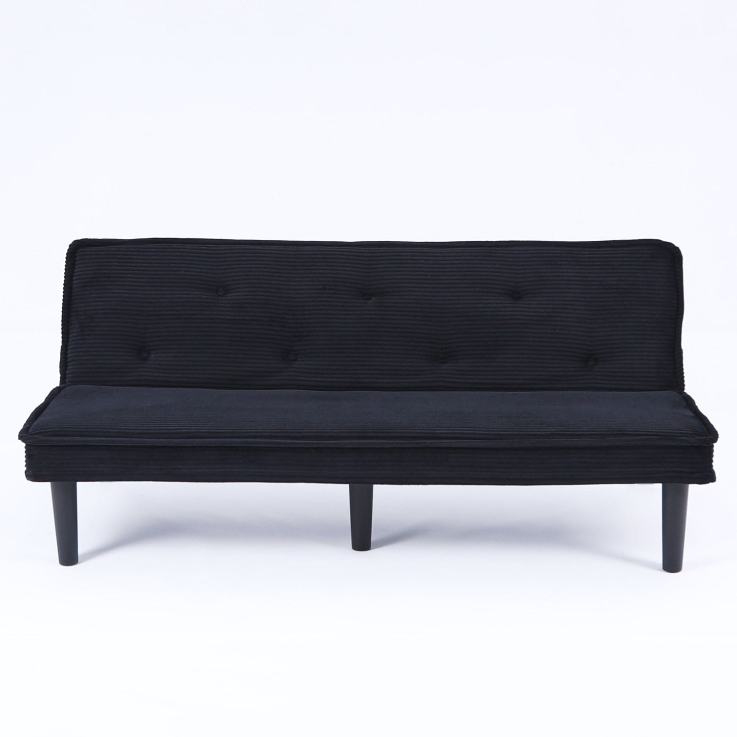 This 66-inch corduroy sofa bed can flexibly adapt to the living room, apartment and bedroom
