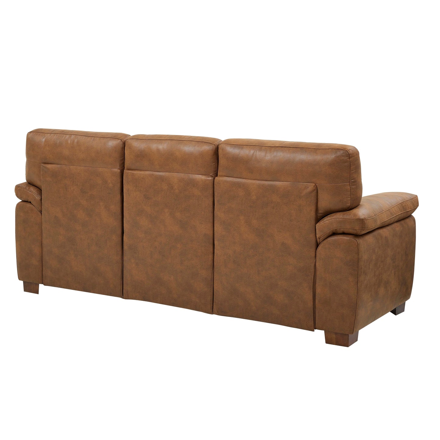 Three-Seat Leather Sofa - 30.5 D x 81 W x 34.5 H