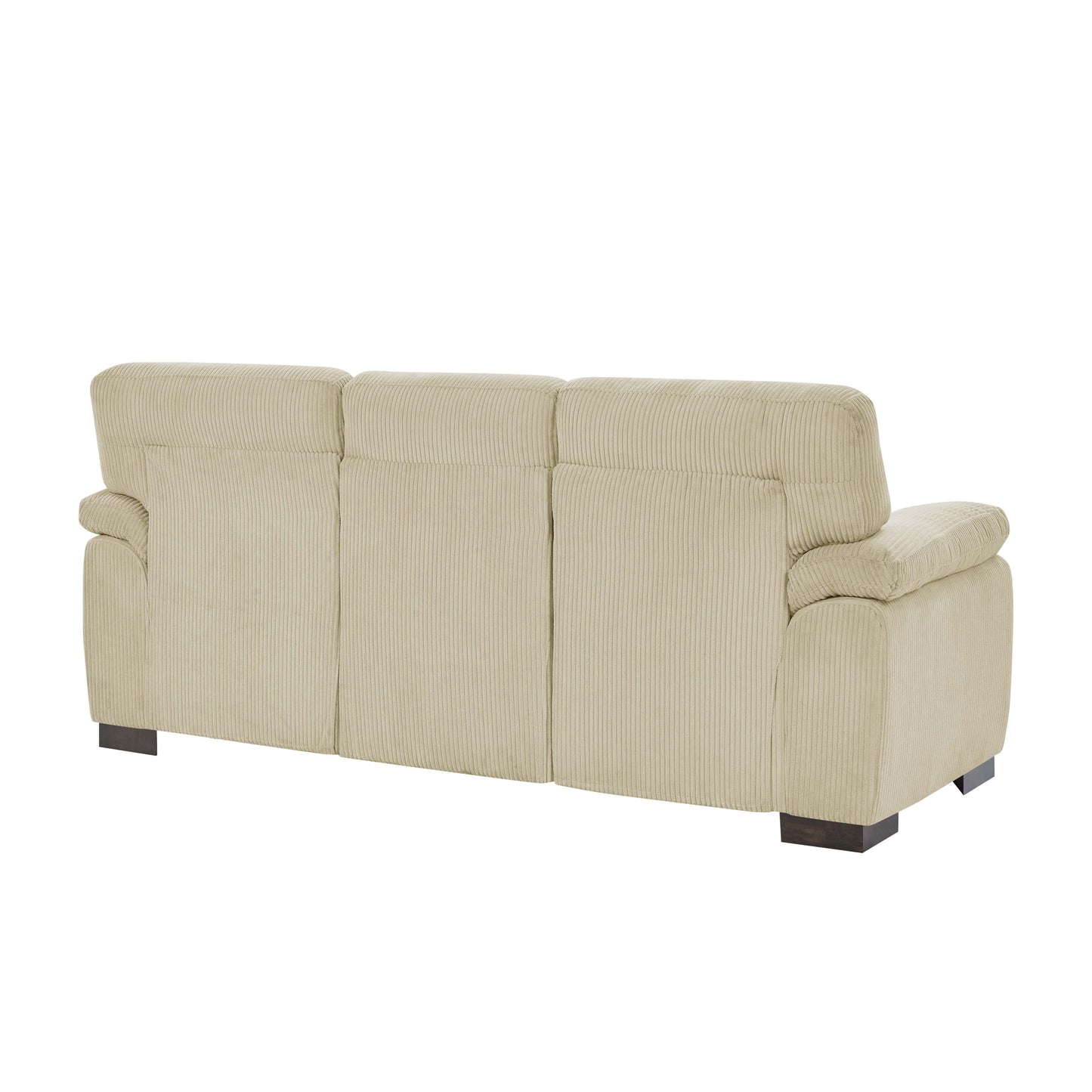 Three-Seat Leather Sofa - 30.5 D x 81 W x 34.5 H