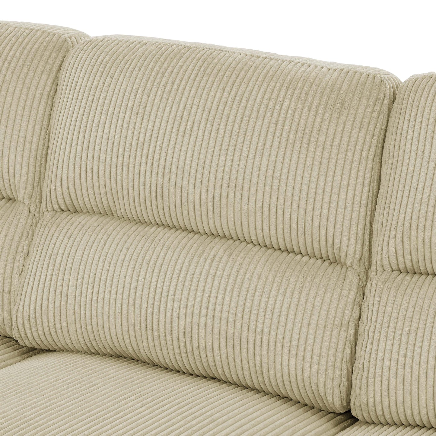 Three-Seat Leather Sofa - 30.5 D x 81 W x 34.5 H