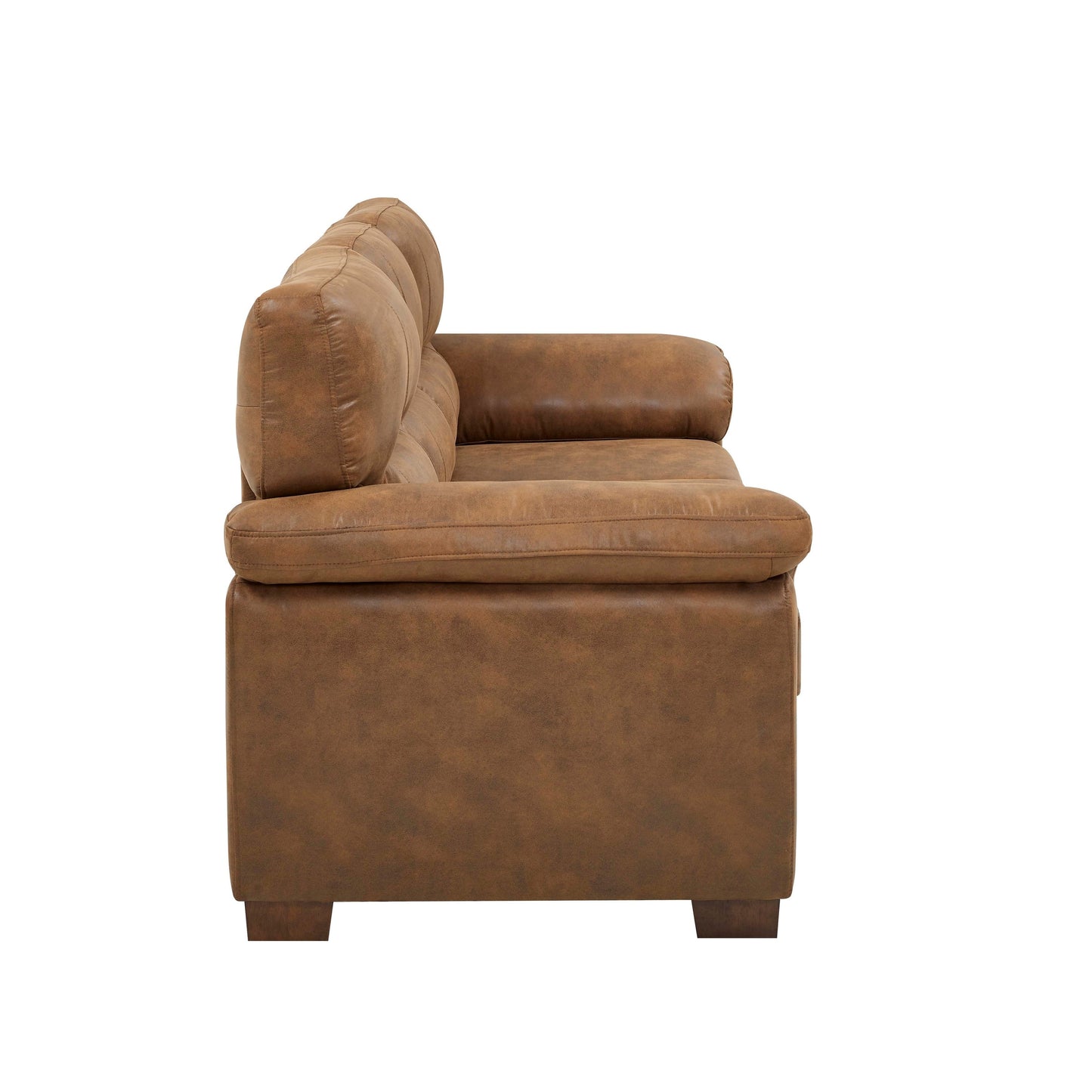 Three-Seat Leather Sofa - 30.5 D x 81 W x 34.5 H