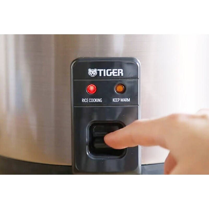 Tiger JNP-S55U-HU Reiskocher und -wärmer für 3 Tassen, Edelstahlgrau