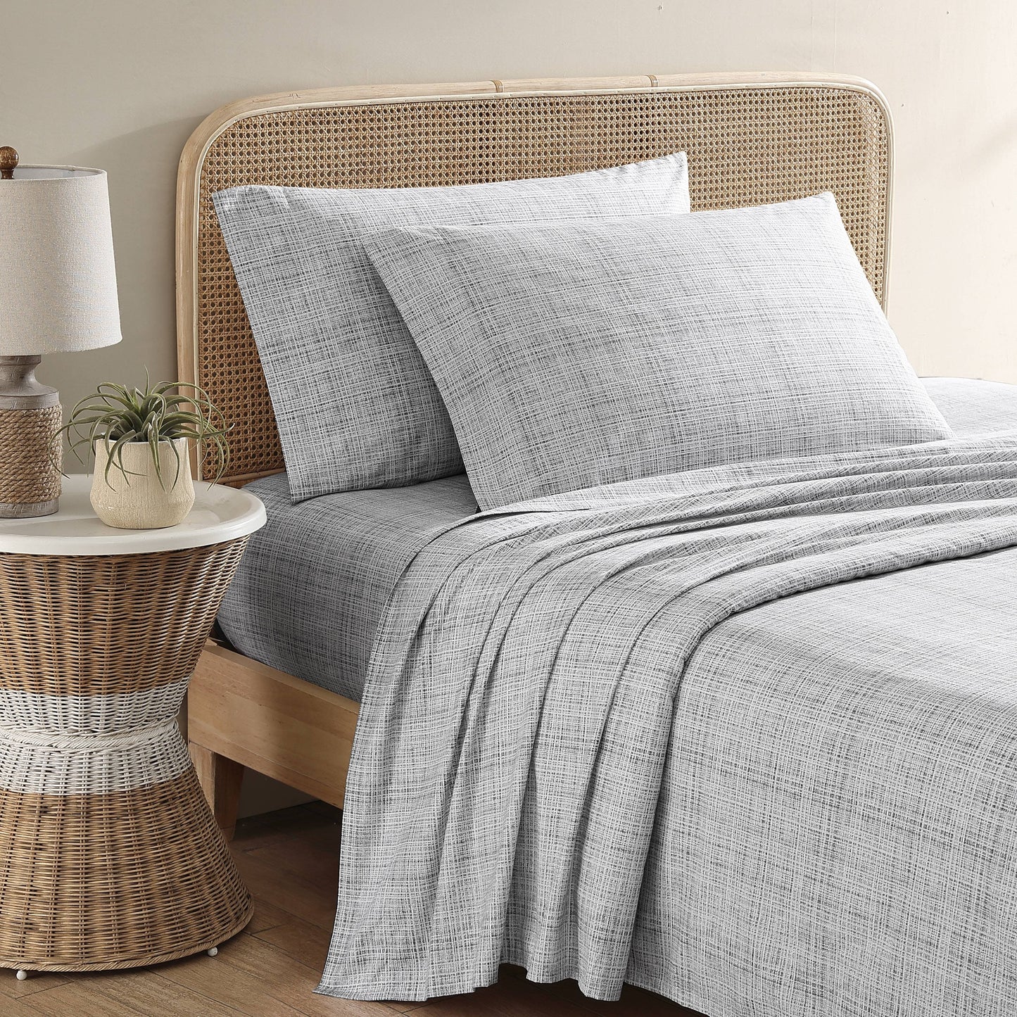 Tommy Bahama Bettwäsche-Sets aus gewaschenem Baumwollperkal mit Aufdruck