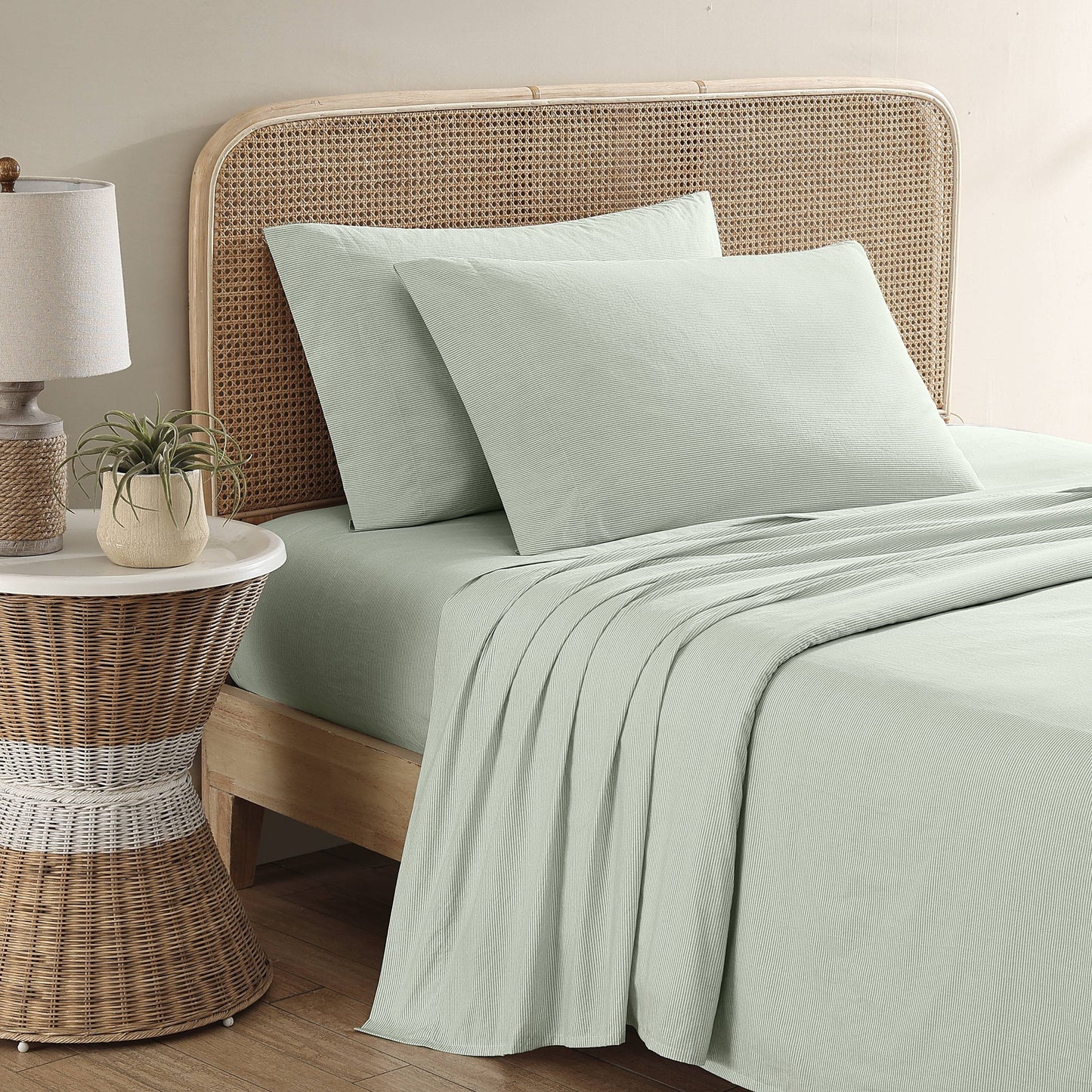 Tommy Bahama Bettwäsche-Sets aus gewaschenem Baumwollperkal mit Aufdruck