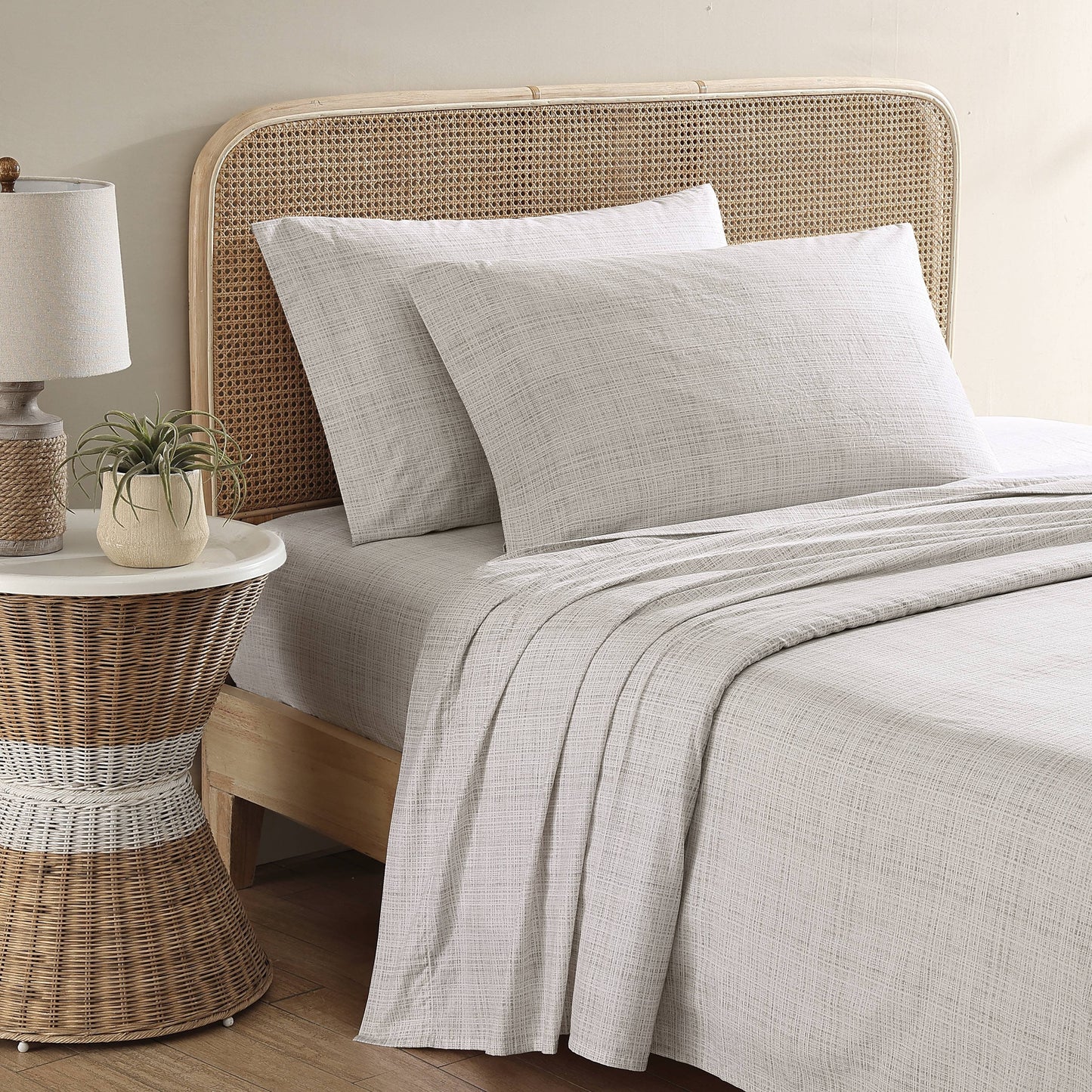 Tommy Bahama Bettwäsche-Sets aus gewaschenem Baumwollperkal mit Aufdruck