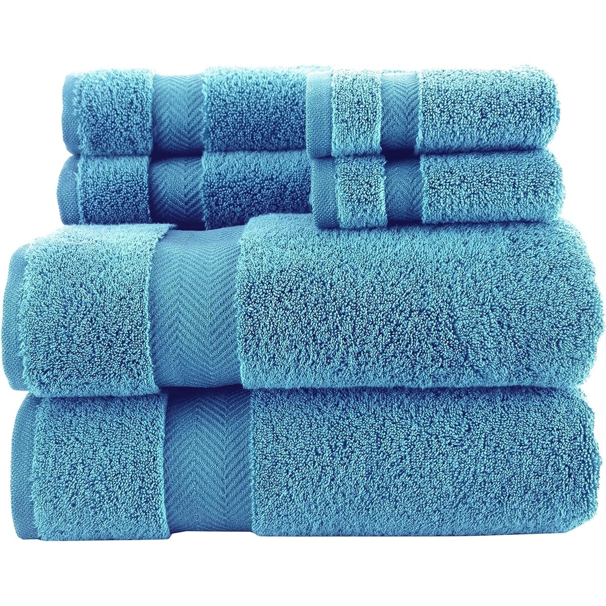 Towels Beyond Becci Handtuchset aus türkischer Baumwolle und schnelltrocknende, ultraweiche, super saugfähige Badetücher und 6er-Set