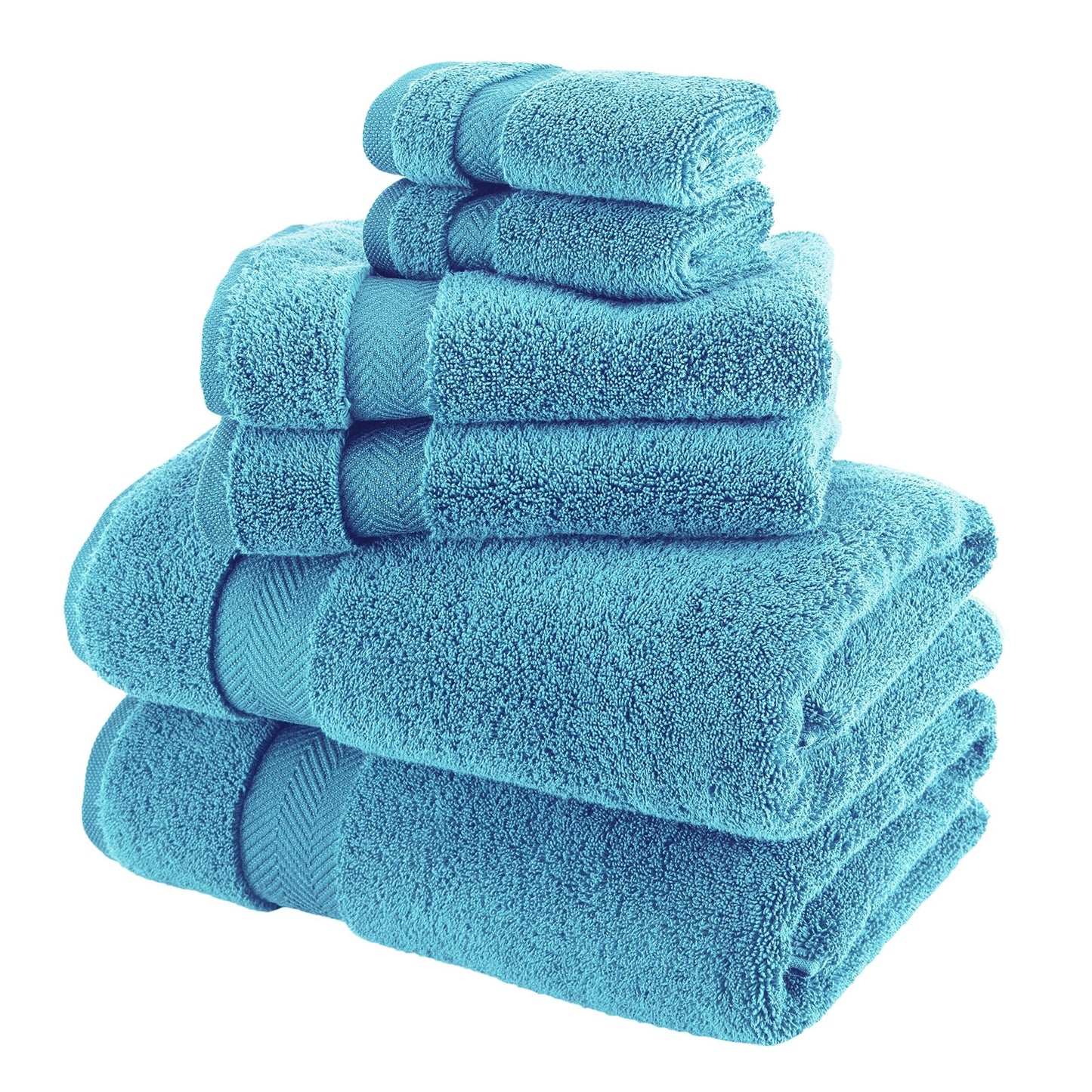 Towels Beyond Becci Handtuchset aus türkischer Baumwolle und schnelltrocknende, ultraweiche, super saugfähige Badetücher und 6er-Set
