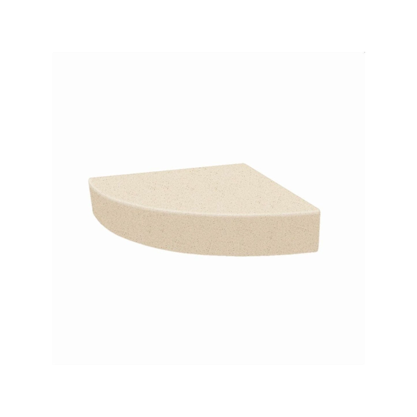Transolid Studio Eck-Duschsitz aus massiver Oberfläche, wandmontiert, 35,6 x 35,6 cm, 14,5 x 14,25 x 3
