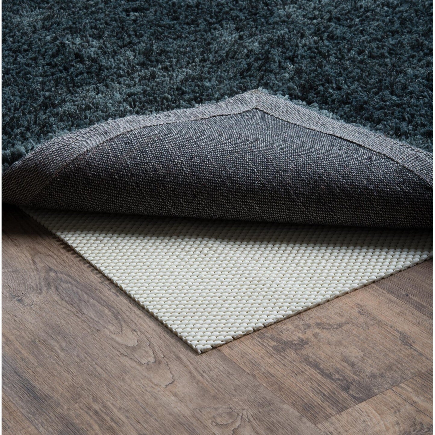 Vista Home Ultra Hold Teppichunterlage aus gestricktem Polyester, PVC-beschichtet, Weiß, Beige