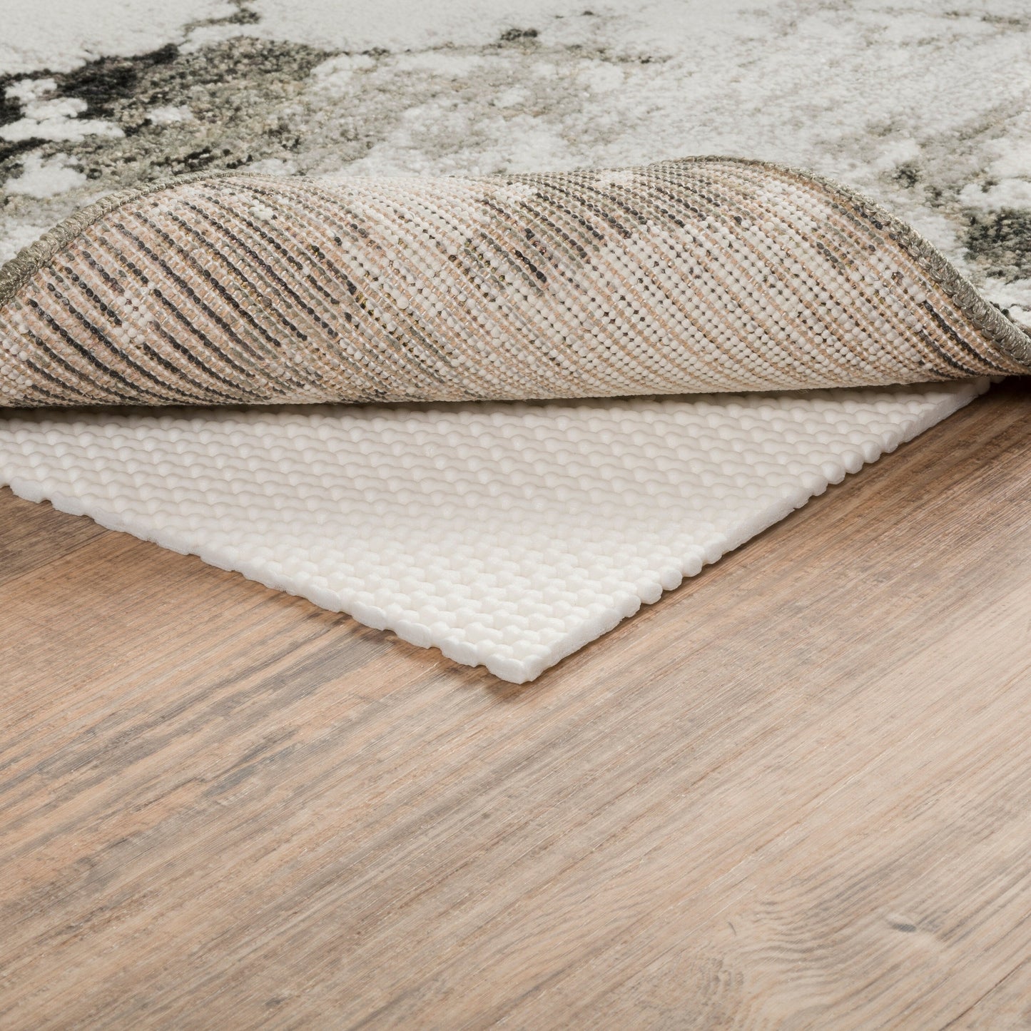 Vista Home Ultra Hold Teppichunterlage aus gestricktem Polyester, PVC-beschichtet, Weiß, Beige