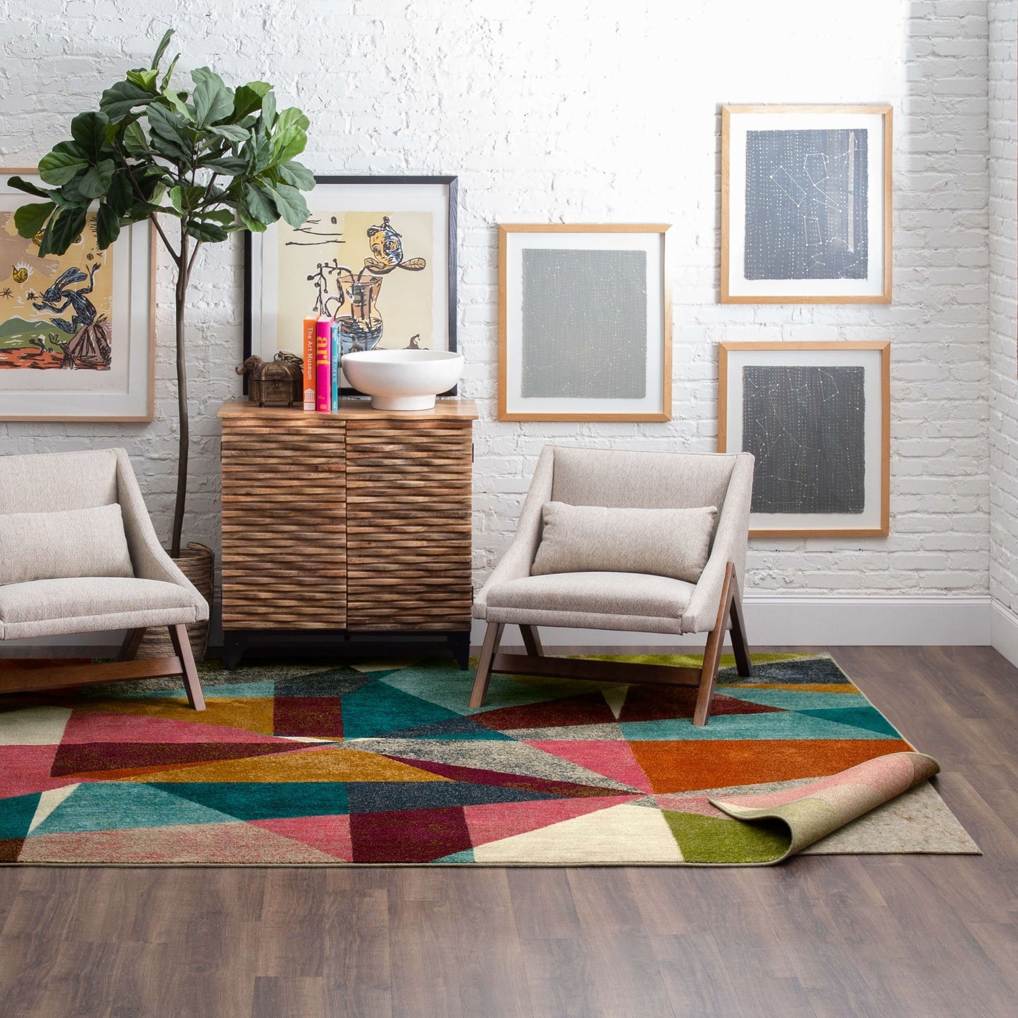 Mohawk Home Universal-Teppichunterlage aus dickem, rutschfestem Filz, Grau