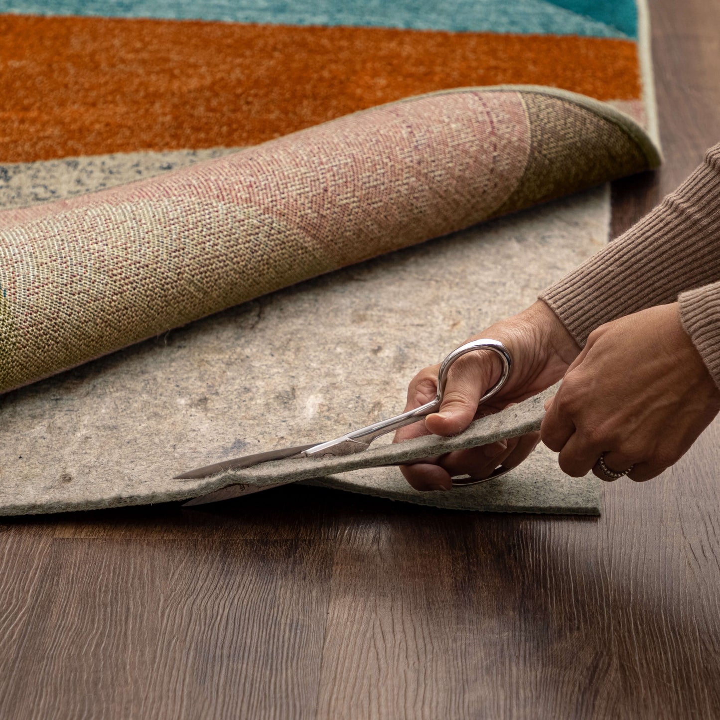 Mohawk Home Universal-Teppichunterlage aus dickem, rutschfestem Filz, Grau