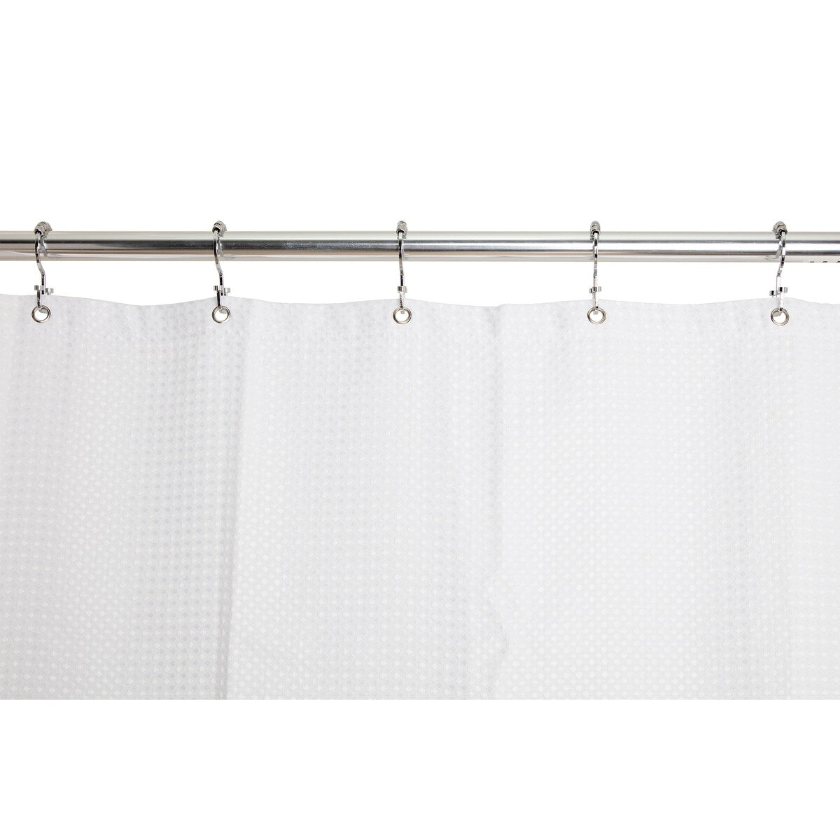Utopia Alley Deco Flache Doppelrollen-Duschvorhanghaken, Chrom – Poliertes Chrom