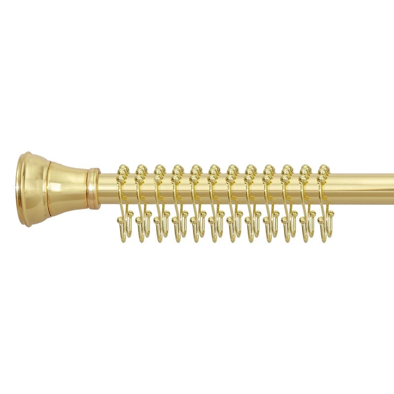 Utopia Alley Doppel-Roller-Kugel-Duschvorhanghakenringe aus Edelstahl, 12er-Set