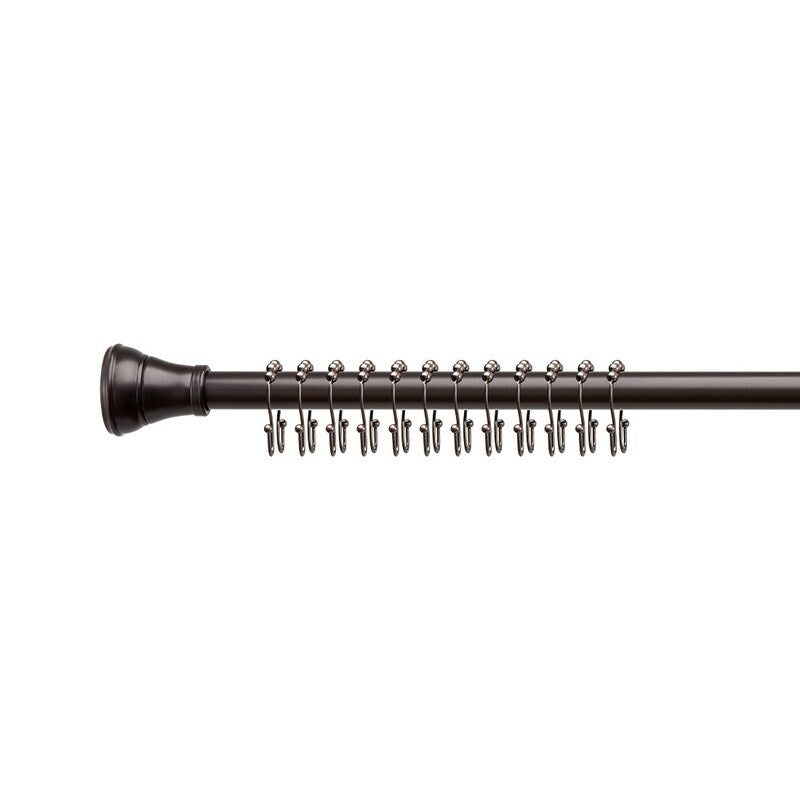 Utopia Alley Doppel-Roller-Kugel-Duschvorhanghakenringe aus Edelstahl, 12er-Set