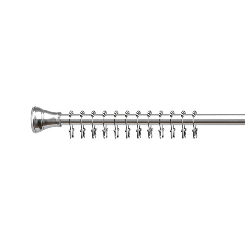 Utopia Alley Doppel-Roller-Kugel-Duschvorhanghakenringe aus Edelstahl, 12er-Set