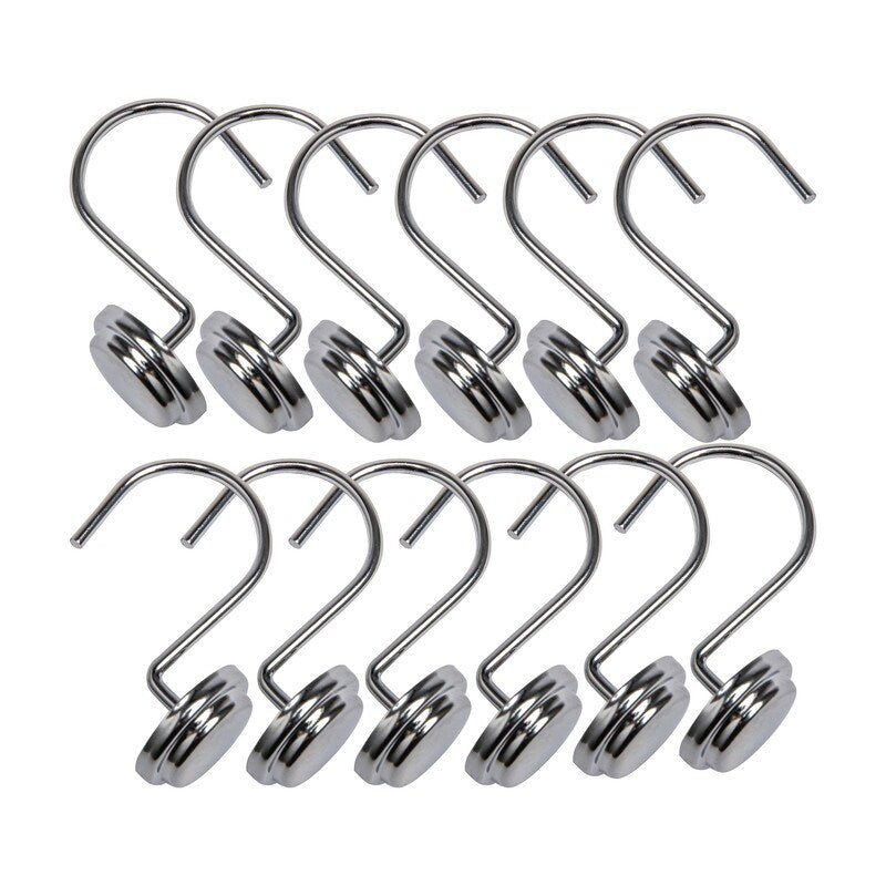 Utopia Alley Rostbeständige Duschvorhangringe aus Metall für Badezimmer, 12er-Set
