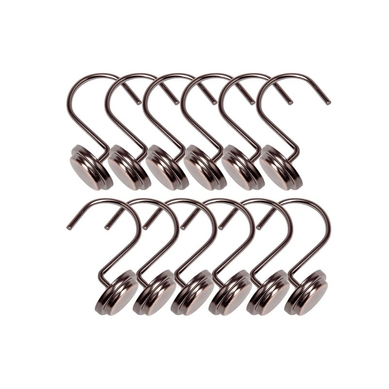 Utopia Alley Rostbeständige Duschvorhangringe aus Metall für Badezimmer, 12er-Set
