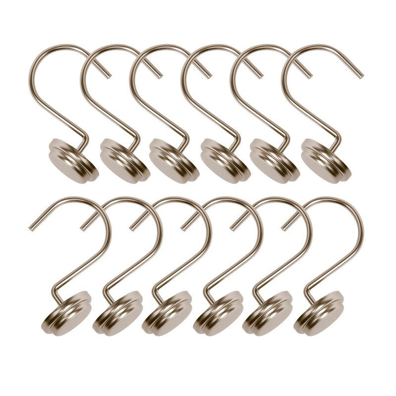 Utopia Alley Rostbeständige Duschvorhangringe aus Metall für Badezimmer, 12er-Set