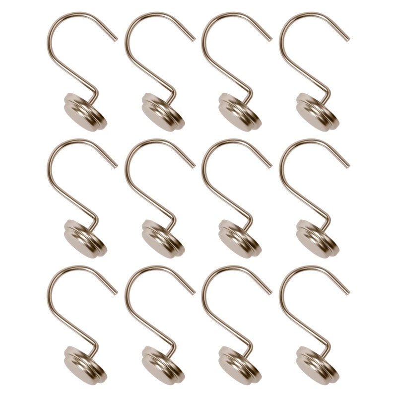 Utopia Alley Rostbeständige Duschvorhangringe aus Metall für Badezimmer, 12er-Set