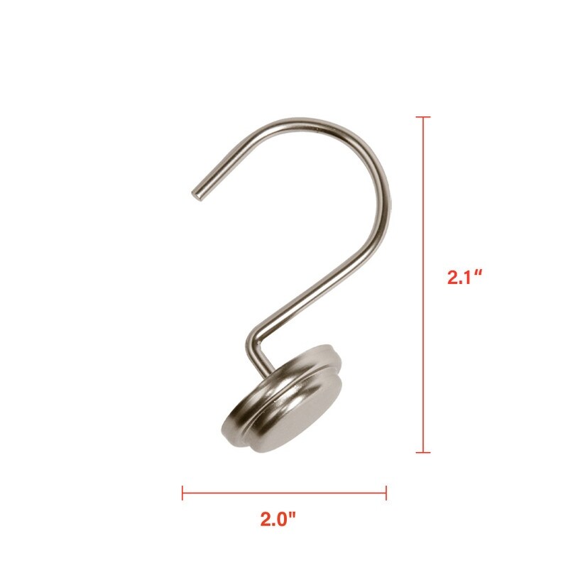 Utopia Alley Rostbeständige Duschvorhangringe aus Metall für Badezimmer, 12er-Set