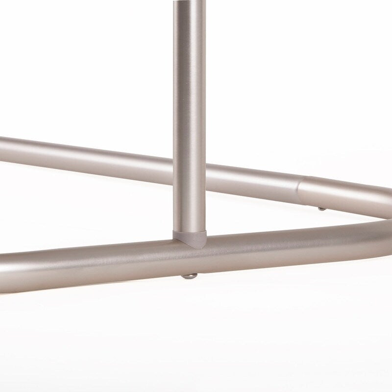 Utopia Alley Duschstange aus rostfreiem Aluminium mit Deckenhalterung für freistehende Badewannen, 46 x 22 Zoll