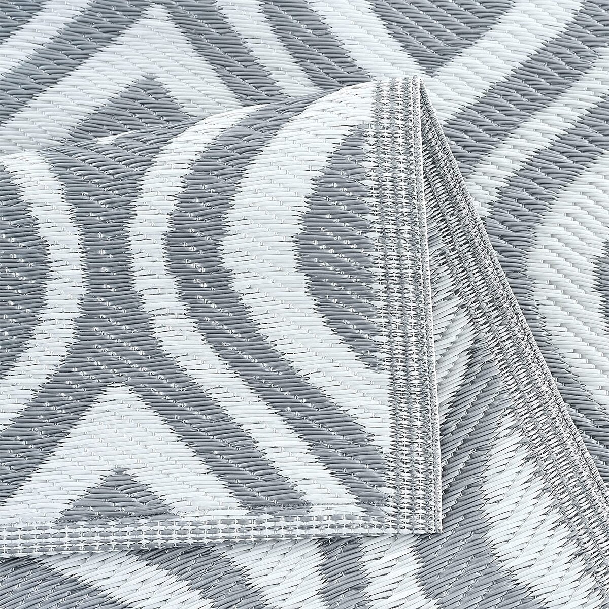 Leichte, wendbare Outdoor-Bodenmatte/Teppich „Venice“ aus recyceltem Kunststoff