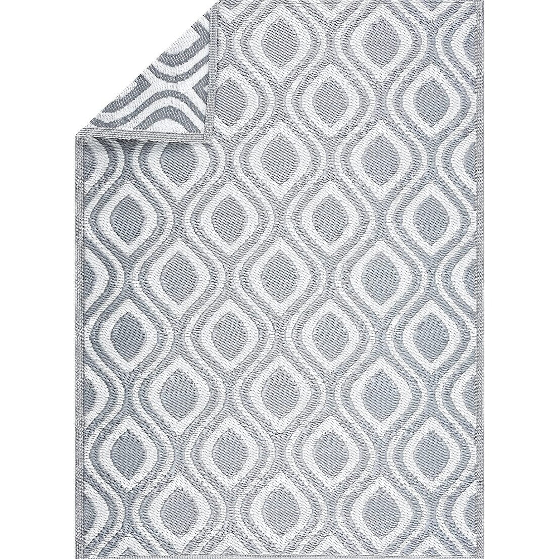 Leichte, wendbare Outdoor-Bodenmatte/Teppich „Venice“ aus recyceltem Kunststoff