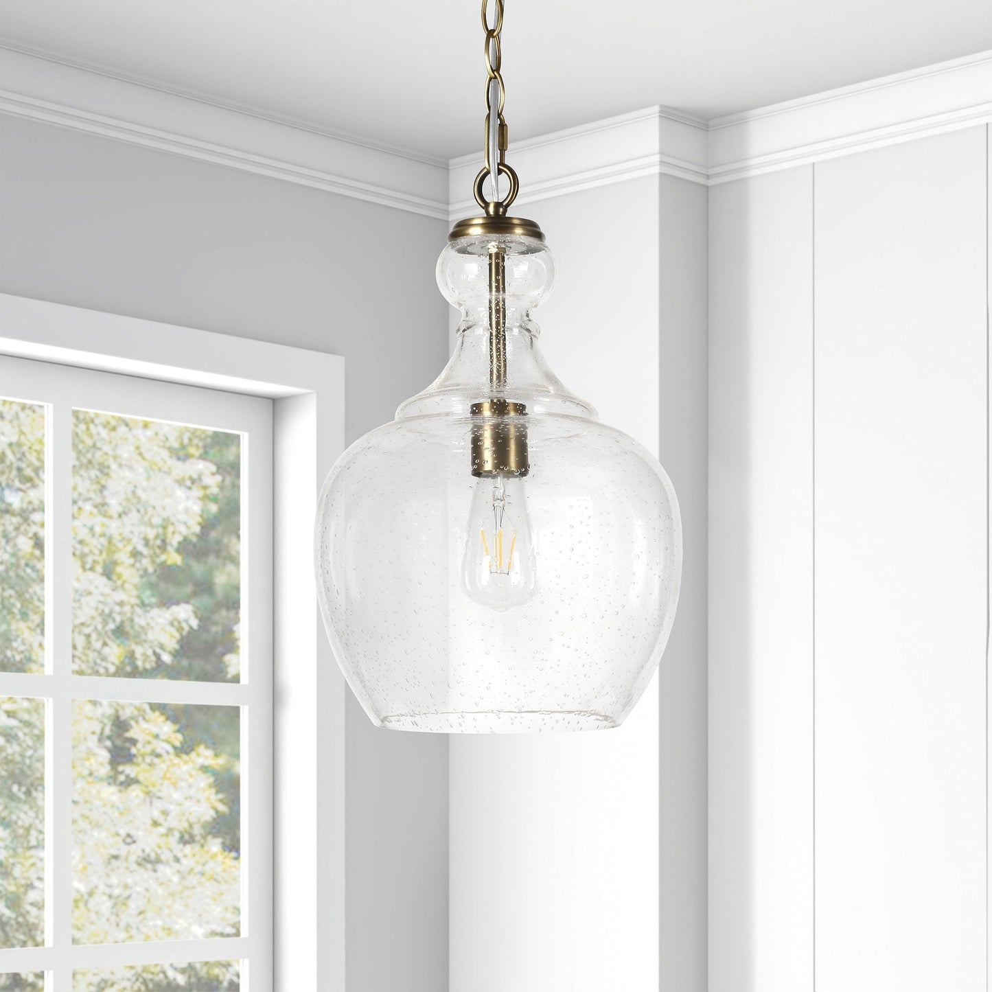Verona 11 Wide Pendelleuchte mit Glasschirm - 11 Wide