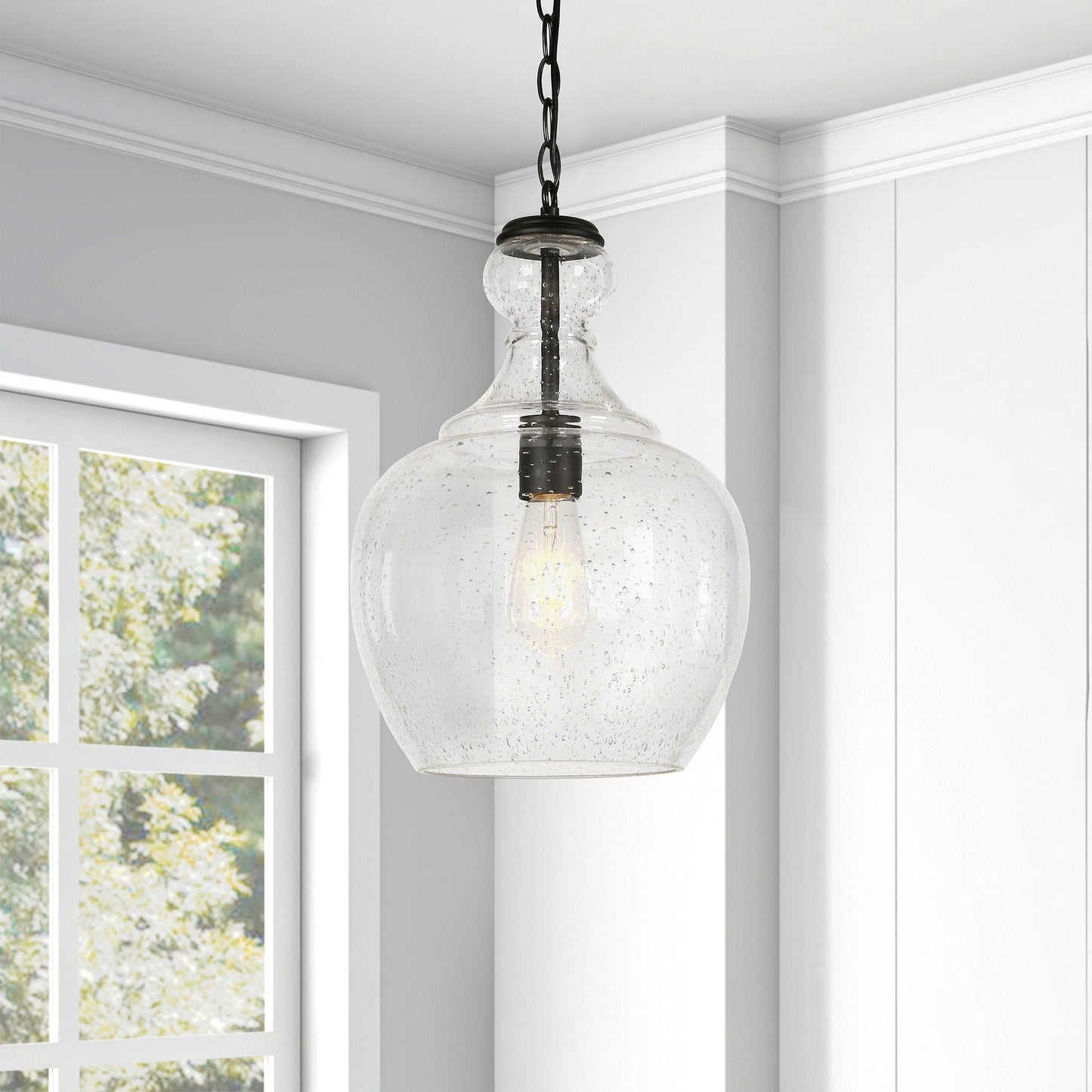 Verona 11 Wide Pendelleuchte mit Glasschirm - 11 Wide