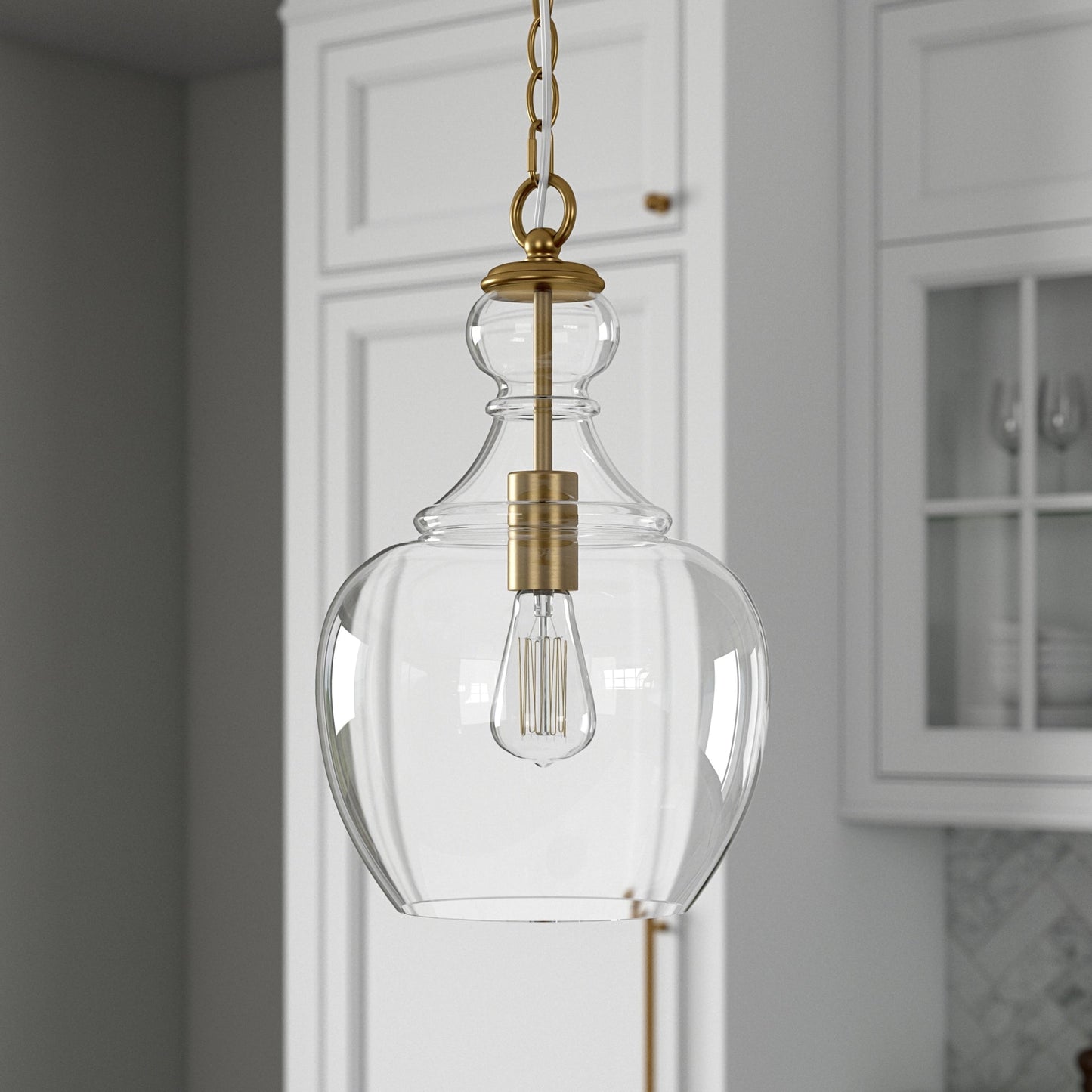 Verona 11 Wide Pendelleuchte mit Glasschirm - 11 Wide