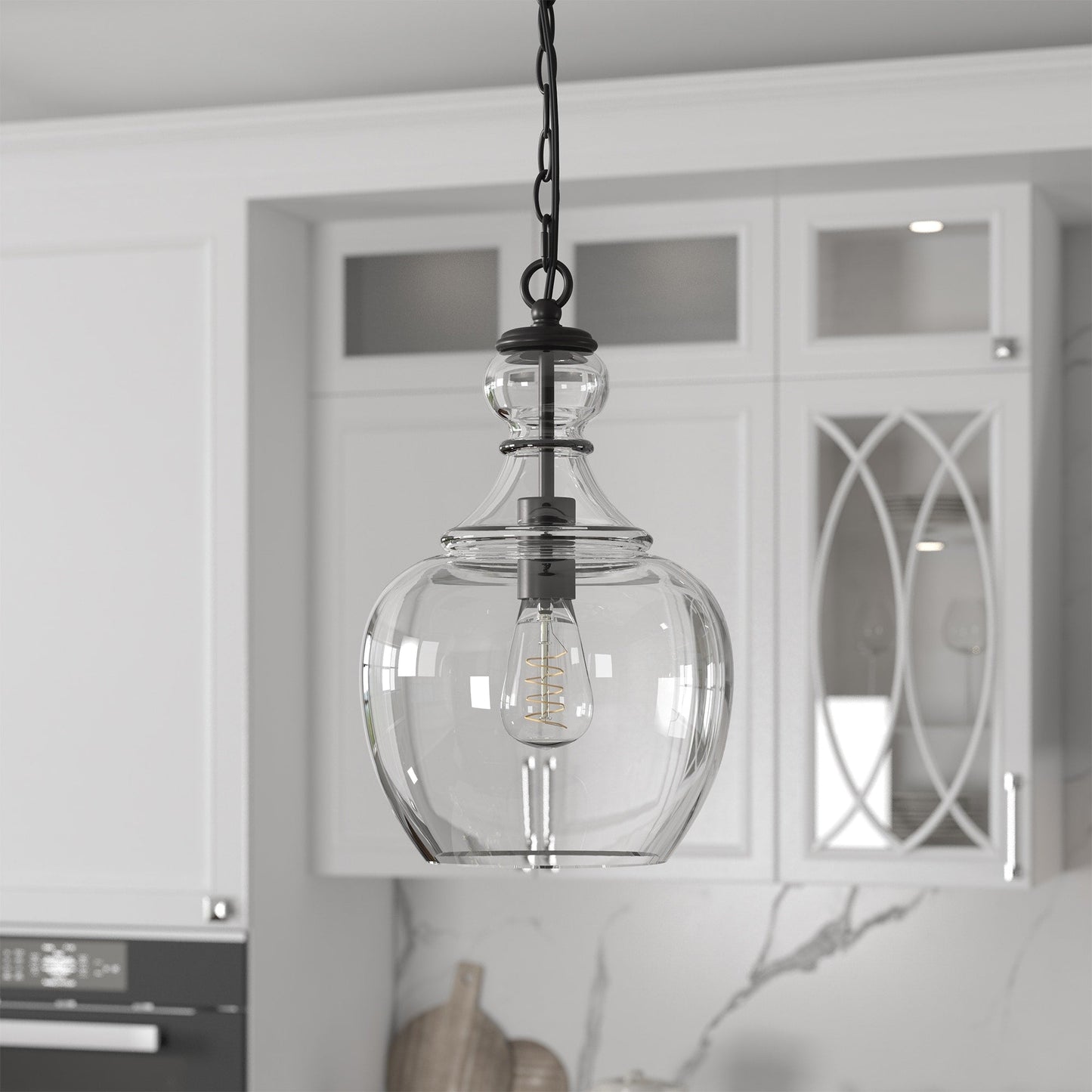 Verona 11 Wide Pendelleuchte mit Glasschirm - 11 Wide