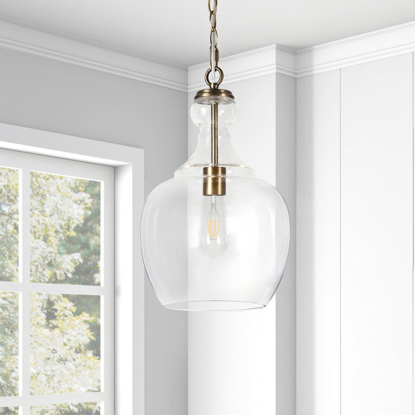 Verona 11 Wide Pendelleuchte mit Glasschirm - 11 Wide