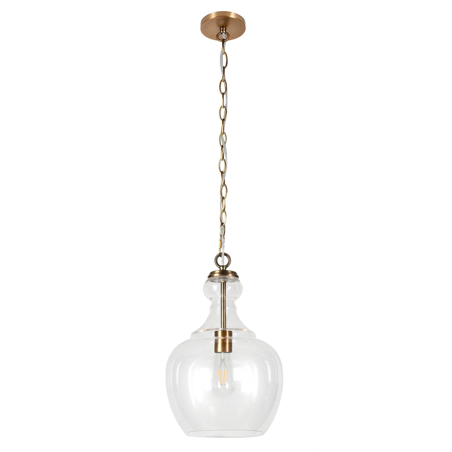 Verona 11 Wide Pendelleuchte mit Glasschirm - 11 Wide