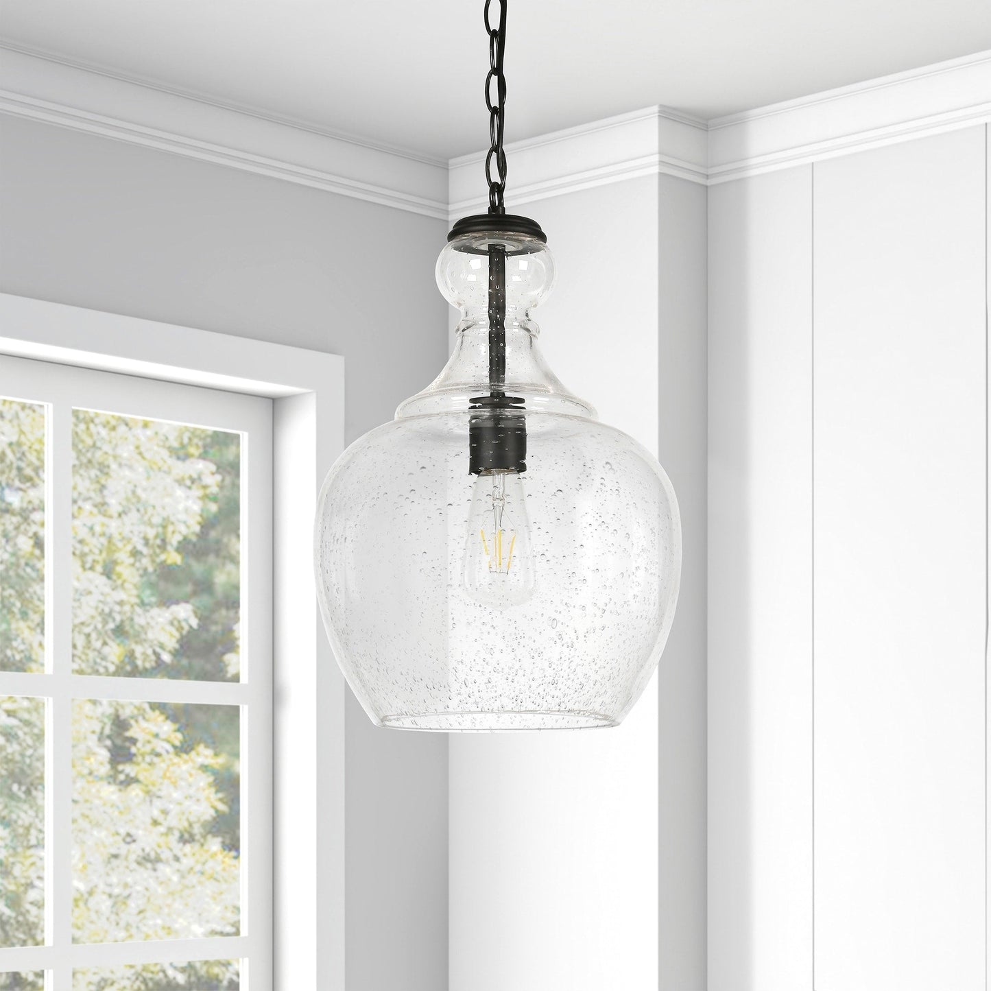 Verona 11 Wide Pendelleuchte mit Glasschirm - 11 Wide