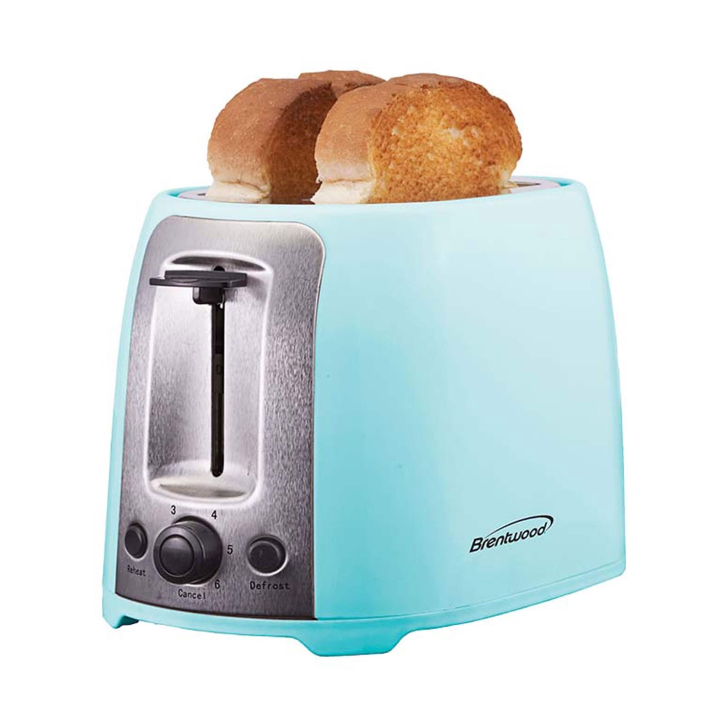 Vintage 2-Scheiben-Toaster mit extra breitem Schlitz und Cool Touch in Türkis