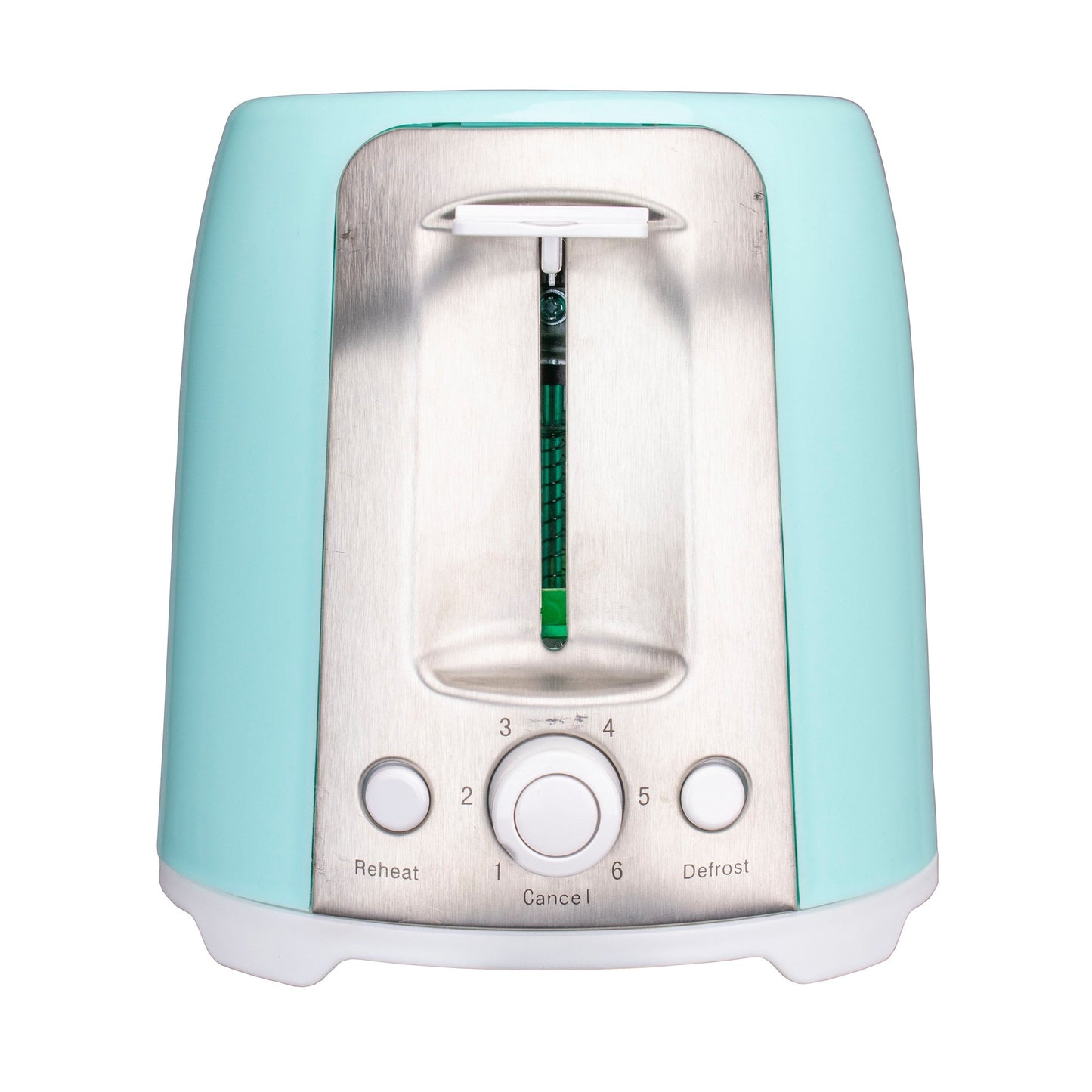 Vintage 2-Scheiben-Toaster mit extra breitem Schlitz und Cool Touch in Türkis