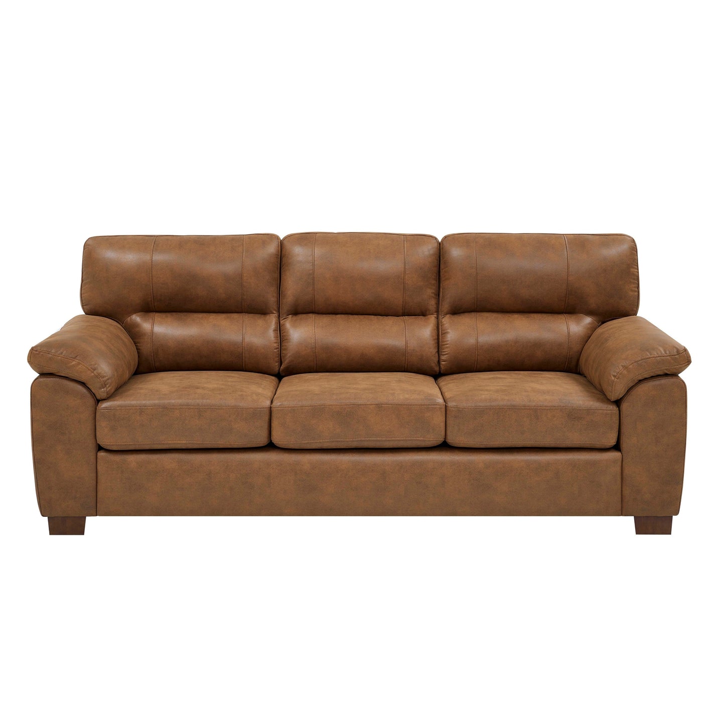 Braunes Vintage-Dreisitzer-Sofa aus Leder