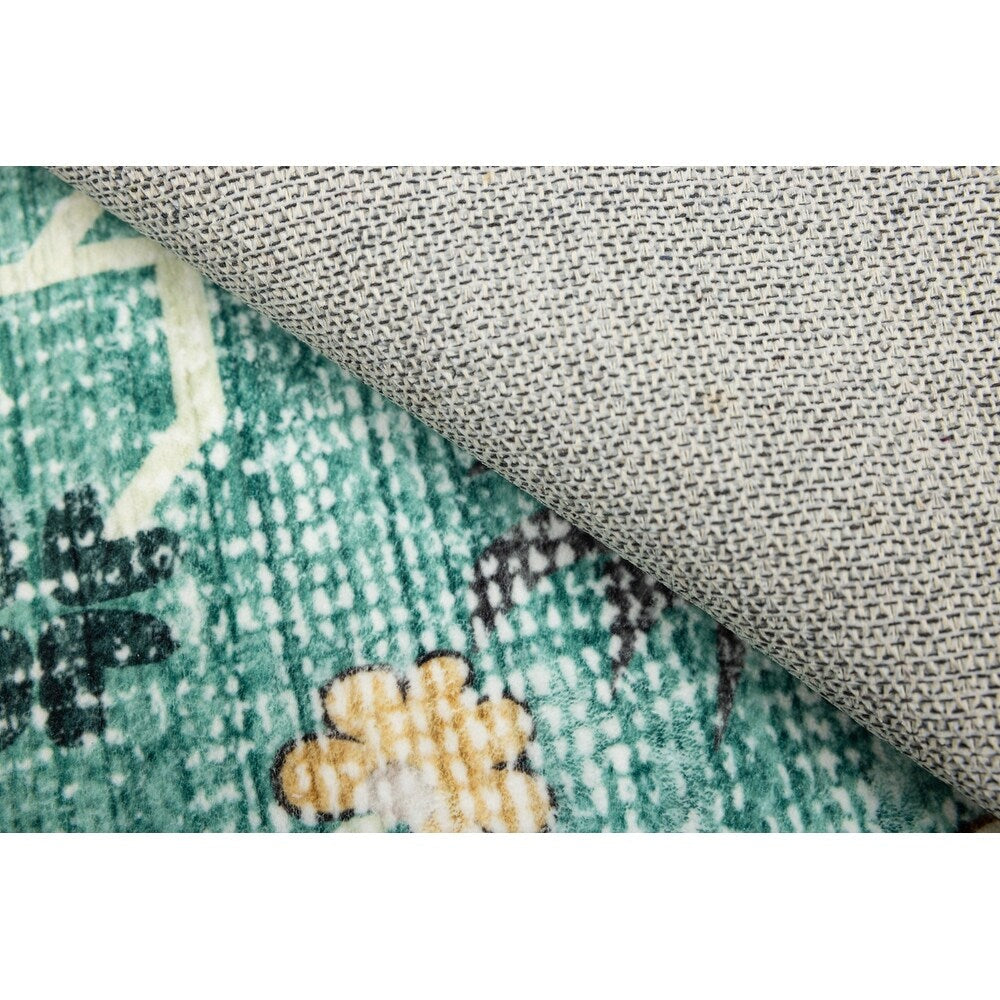 Moderner abstrakter Vintage-Teppich