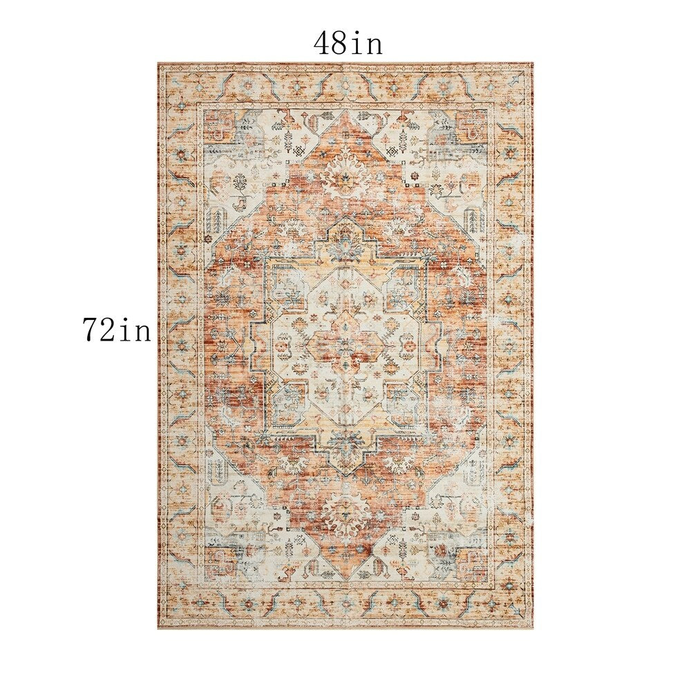 Moderner abstrakter Vintage-Teppich
