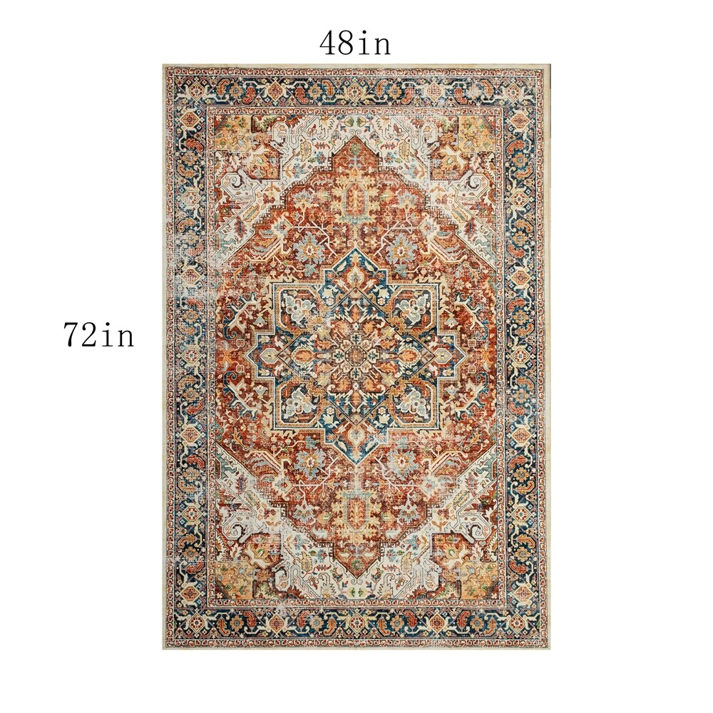 Moderner abstrakter Vintage-Teppich