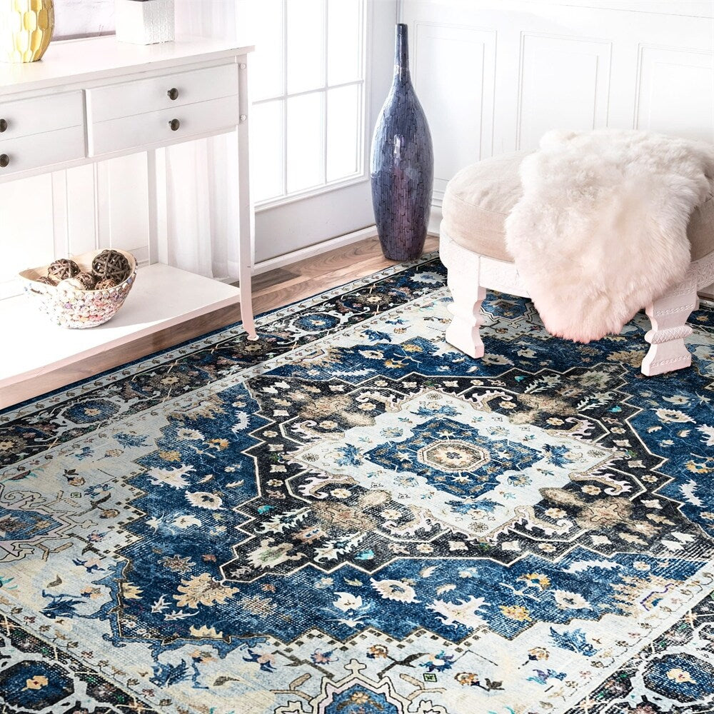 Moderner abstrakter Vintage-Teppich