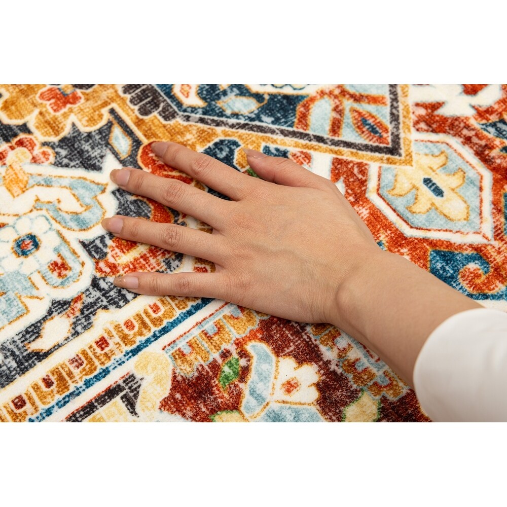 Moderner abstrakter Vintage-Teppich