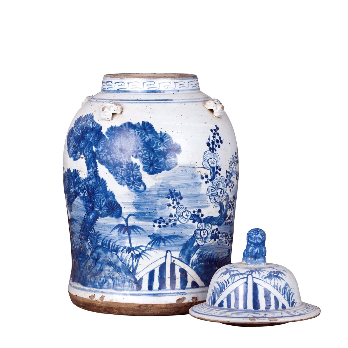 Vintage Tempelglas Kiefernmotiv - Klein