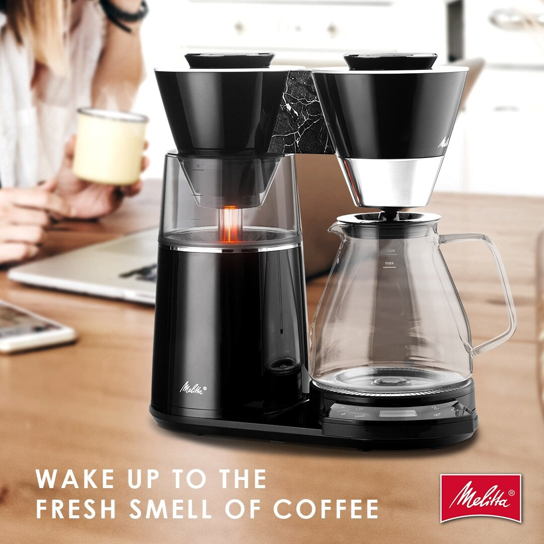 Vision 12-Tassen-Luxus-Filterkaffeemaschine mit drehbarem Armaturenbrett