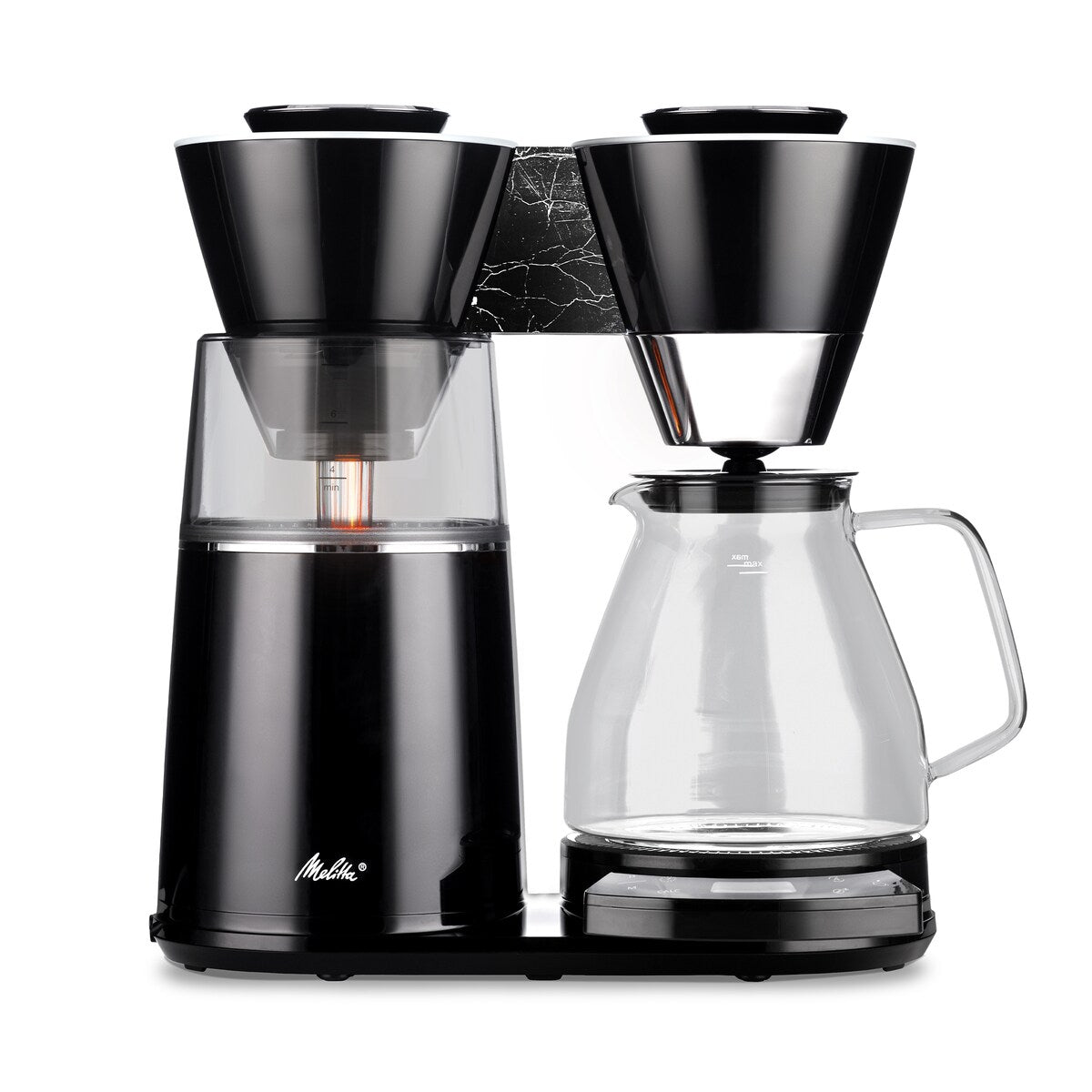 Vision 12-Tassen-Luxus-Filterkaffeemaschine mit drehbarem Armaturenbrett