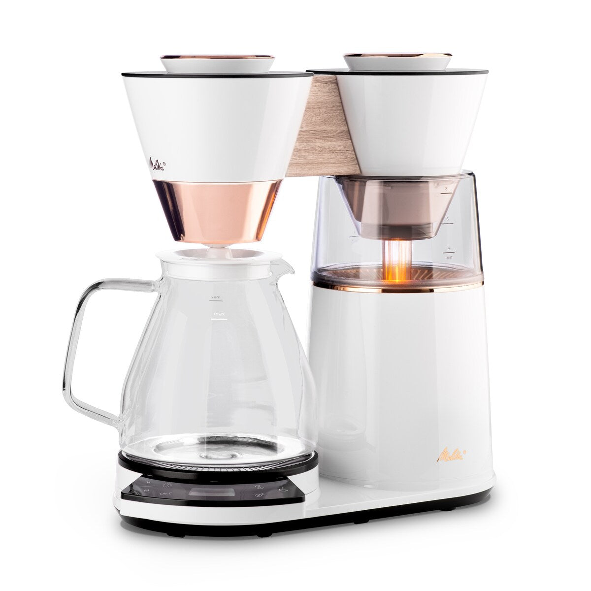 Vision 12-Tassen-Luxus-Filterkaffeemaschine mit drehbarem Armaturenbrett