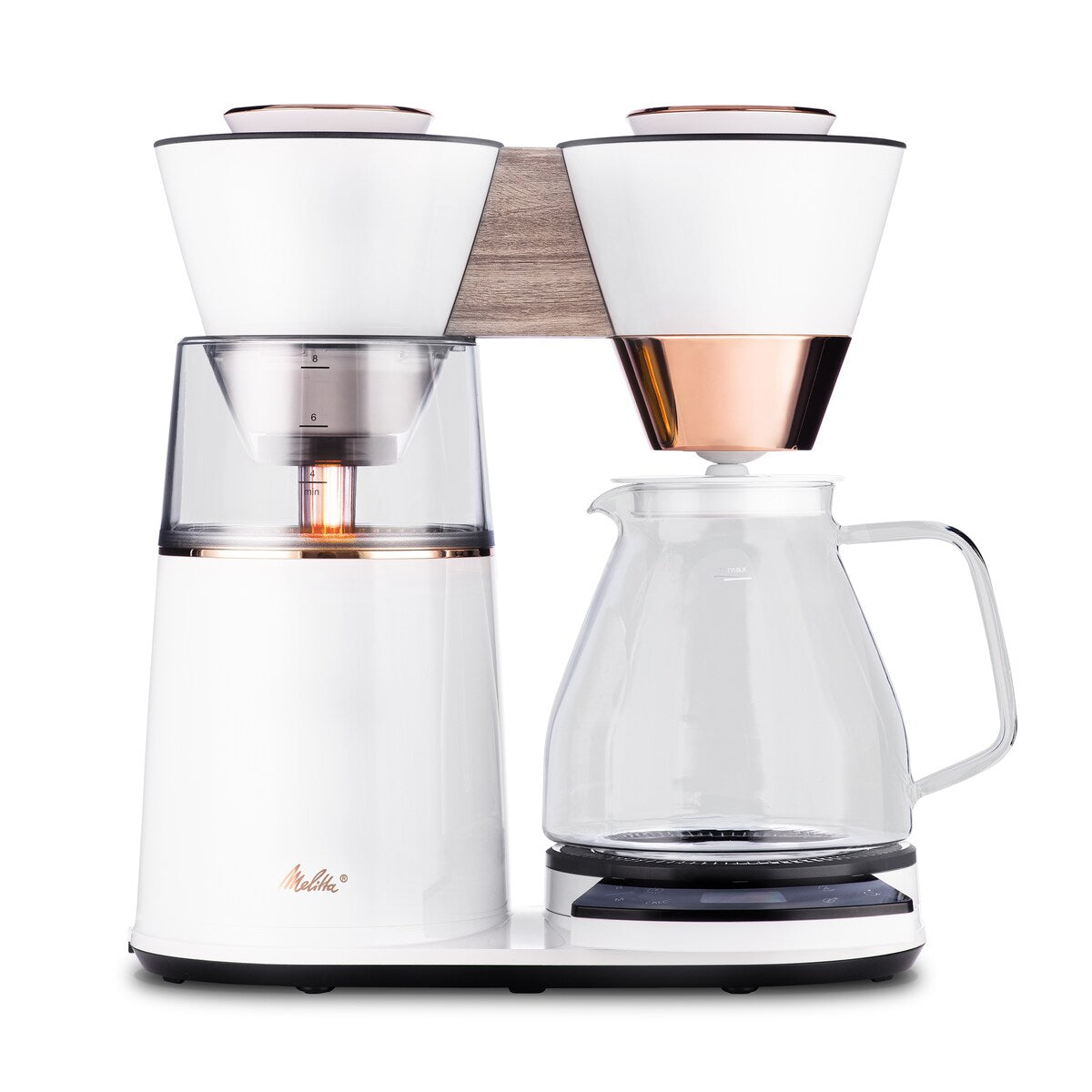 Vision 12-Tassen-Luxus-Filterkaffeemaschine mit drehbarem Armaturenbrett