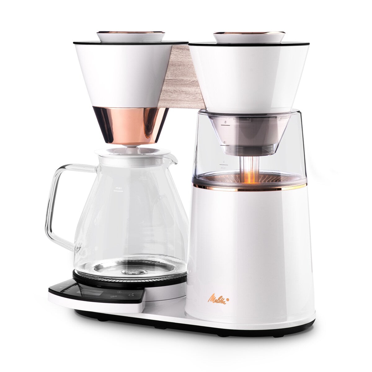 Vision 12-Tassen-Luxus-Filterkaffeemaschine mit drehbarem Armaturenbrett