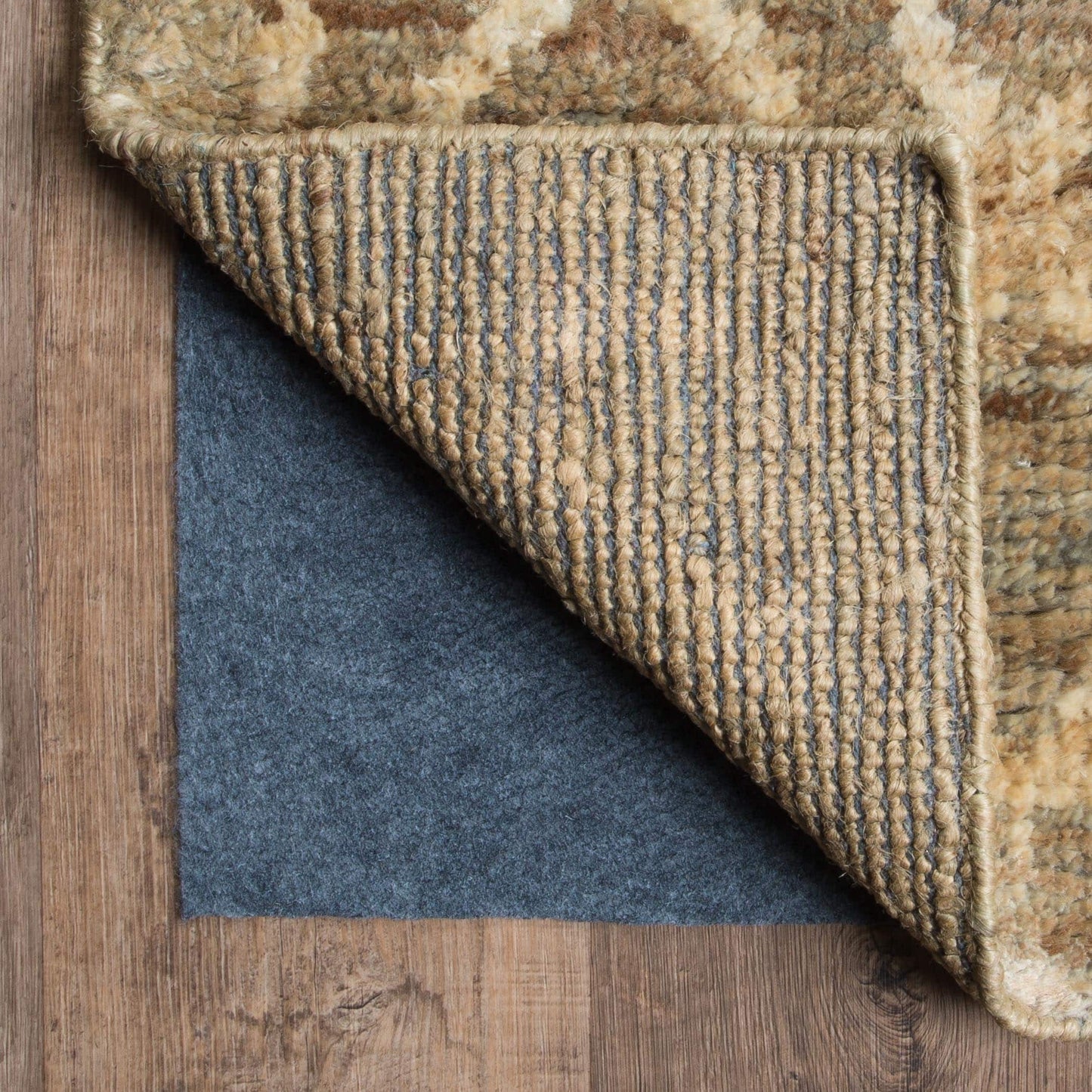 Vista Home Multi-Surface Reversible Indoor Rug Pad. - Grey